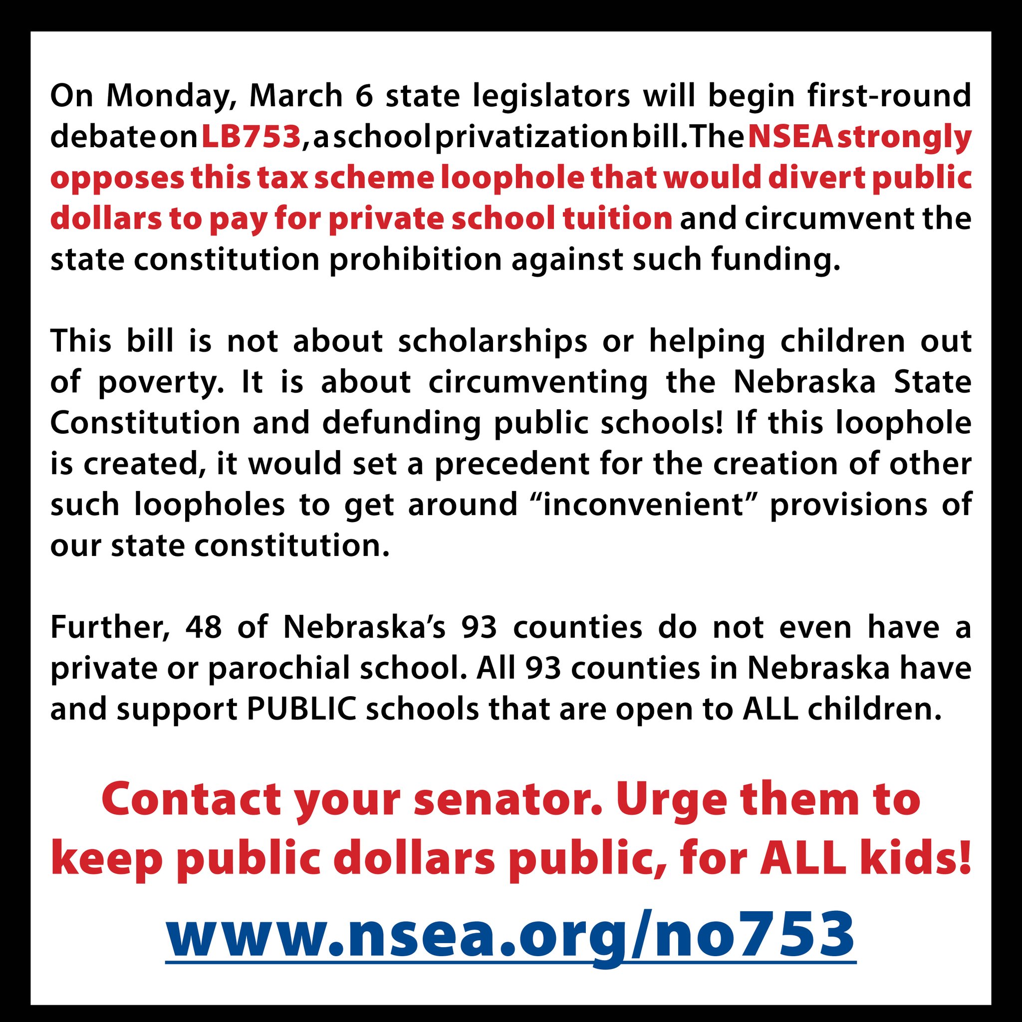 Nebraska State Education Association on Twitter "On Monday, March 6