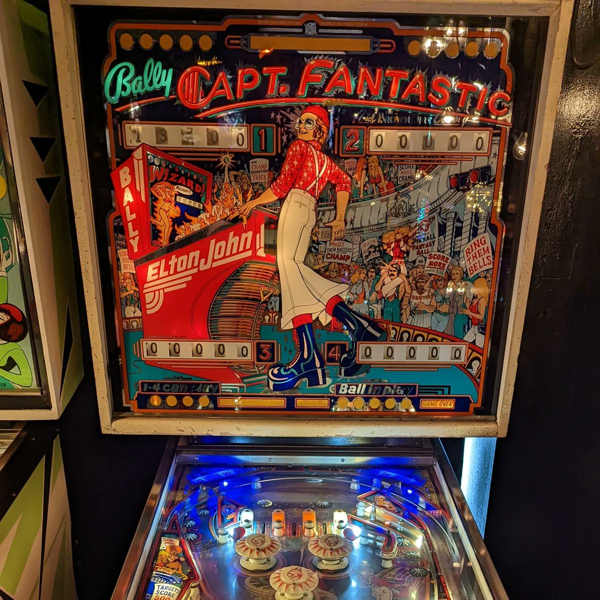 DamagedGoodsRdo's tweet photo. So much cool stuff to see at the Asheville Pinball Museum! They had Elton John Pinball and a bootleg Beatles pinball game featuring a band called "The Bootles". #ashevillepinballmuseum #pinball #vintage https://t.co/1l0hTCQl2U