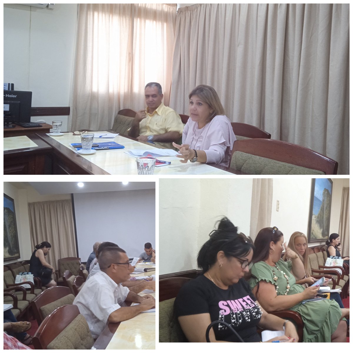 Alerta Primera Secretaria del PCC d #Mayabeque en la reunión del Grupo temporal las medidas  a tomar y acciones d apoyo al servicio d bomberos en esta etapa muy proclive a incendios #JuntarYVencer #SiSePuede <a href="/BYuniaky/">Yuniasky Crespo Baquero.</a> <a href="/MarisolFFerrer/">Marisol Fuentes Ferrer</a>