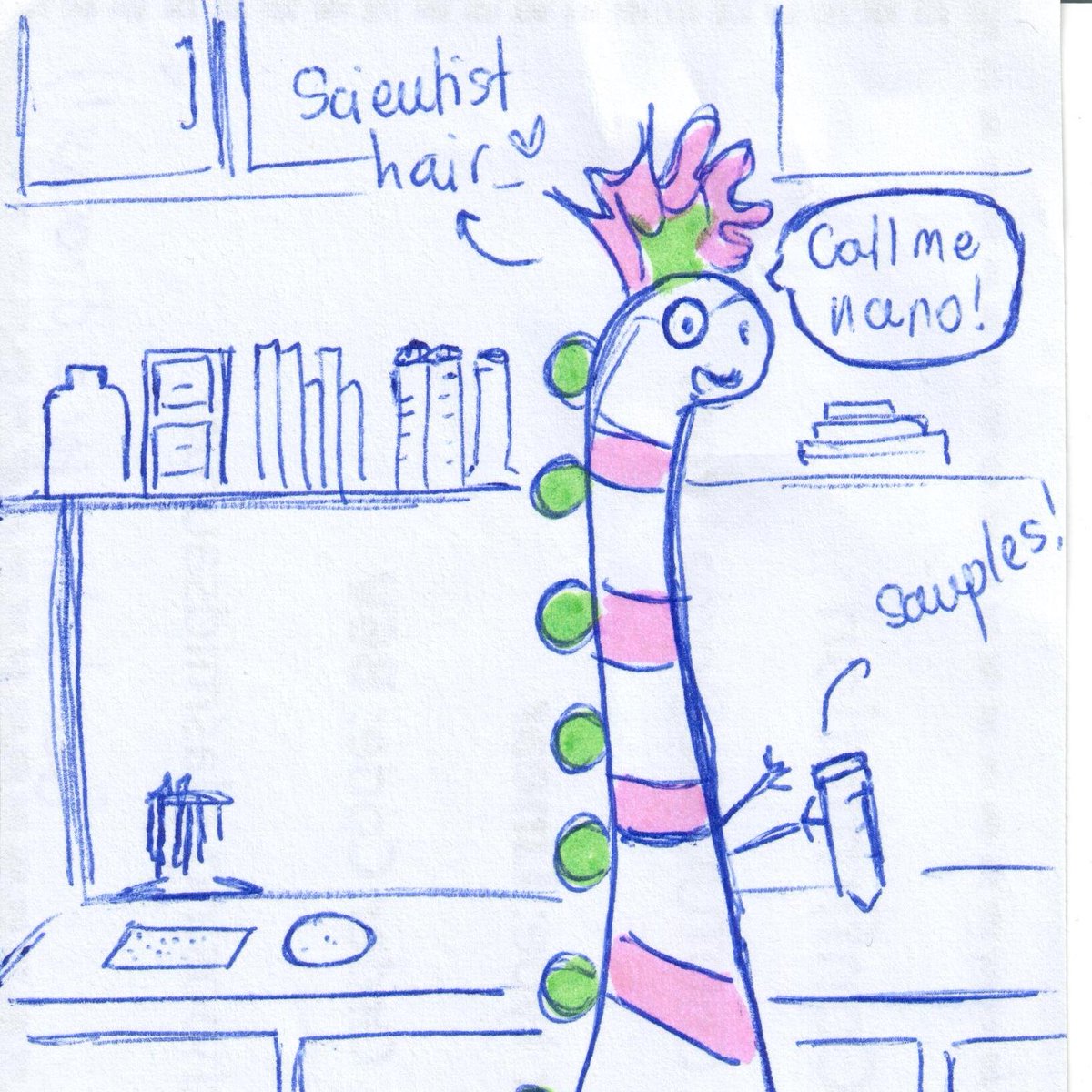 plasmidsaurus's tweet photo. 3. scientist hair https://t.co/E7m124JSZy