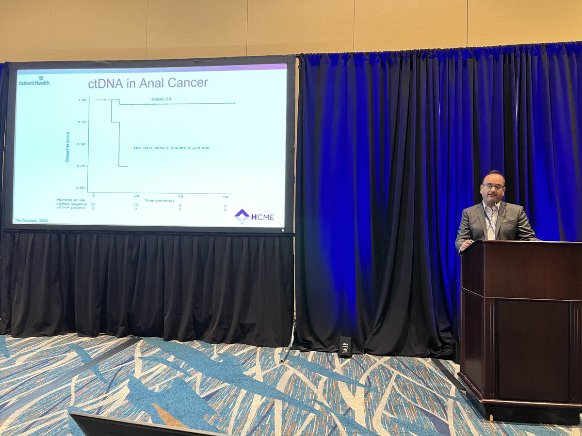 It’s not often you hear updates on #analcancer. ⁦@Dr_M_Tejani⁩ discussing use of #ctDNA in this cancer. ⁦@HorizonCME⁩ #HighlightsinGIOncology. ⁦@Jcj84Jeremy⁩ ⁦@AdventHealth⁩