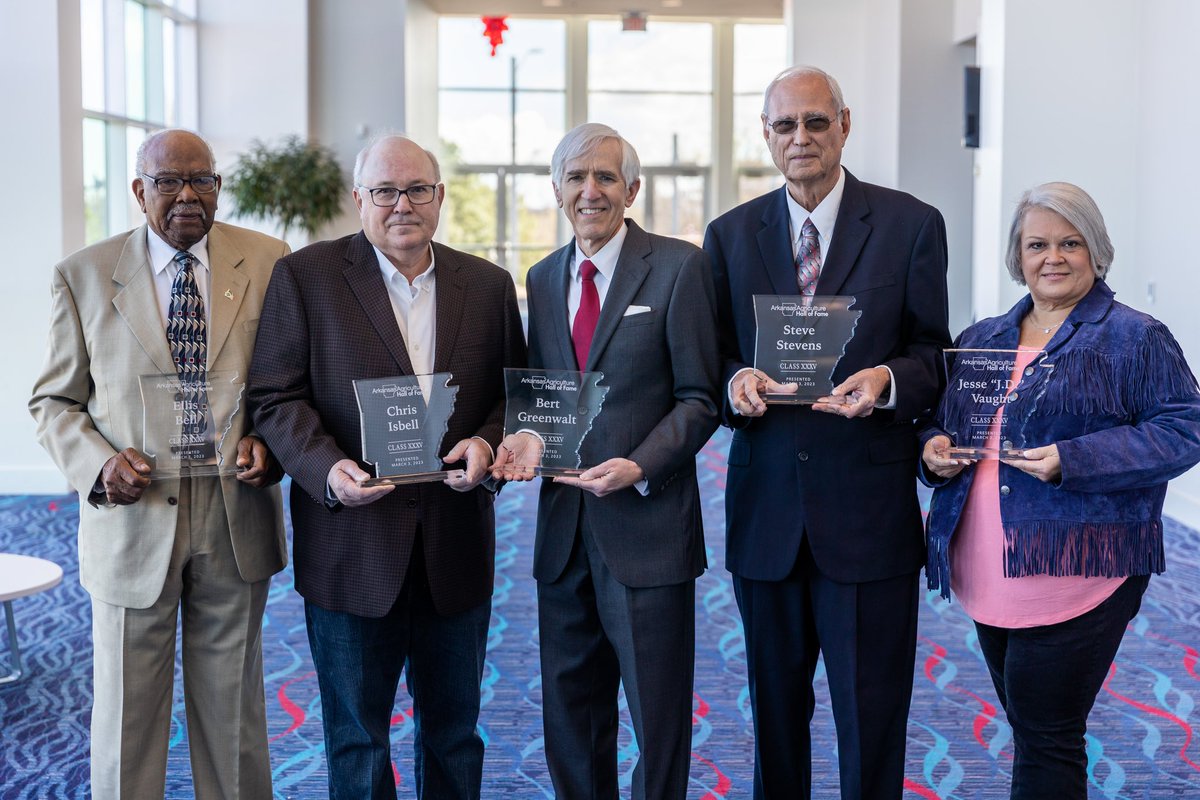 Leadership and service that brought distinction to the state’s largest business sector is the hallmark for the five newest inductees into the Arkansas Agriculture Hall of Fame.

For more photos of the event, visit flickr.com/photos/arfarmb…