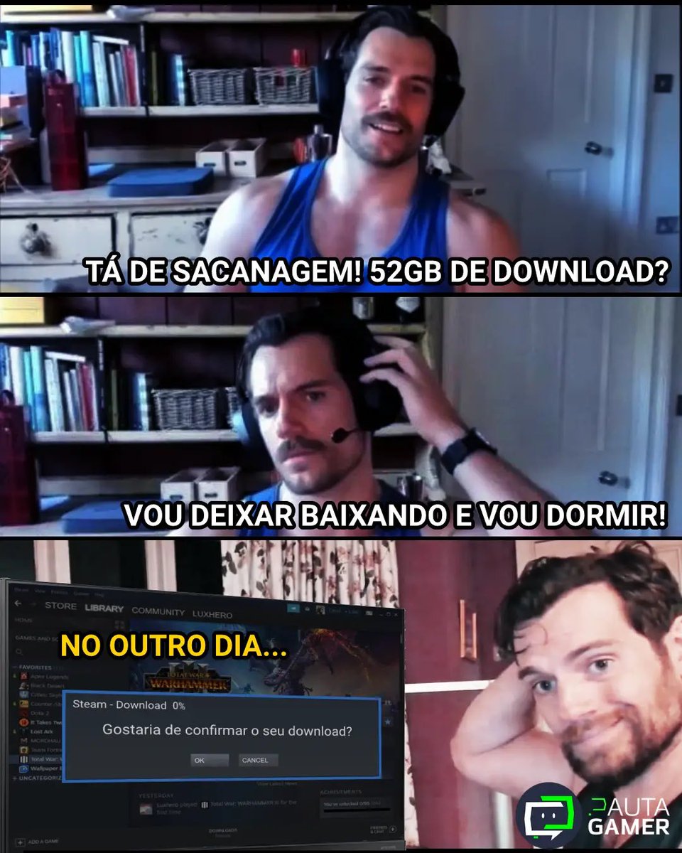 Pauta_Gamer's tweet image. Nunca mais durmo antes do 1%. 😫😫😫

#memegamer #memesengraçados #memesbrasil #meme #humor #henrycavill #henrycavillgamer #nerd #memepautagame #pautagamer