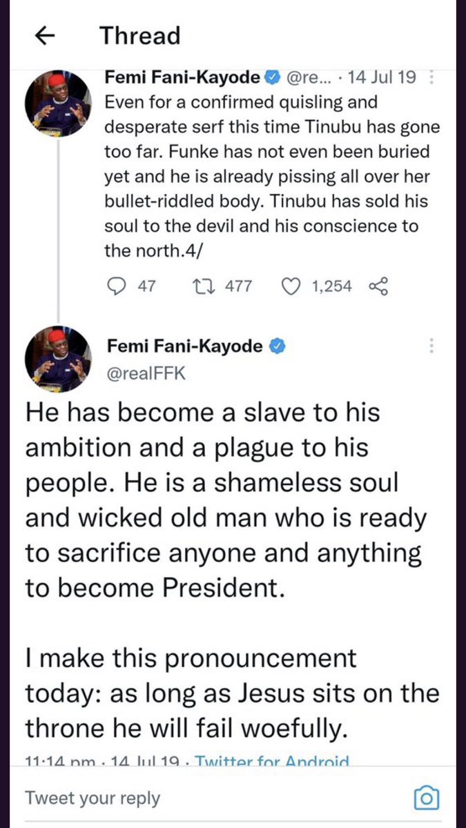 faidasamuel's tweet photo. @realFFK This is the same man you were abusing sometimes ago and now defending and praising. I hope you won’t be used and dumped https://t.co/9rFrMqfTE6