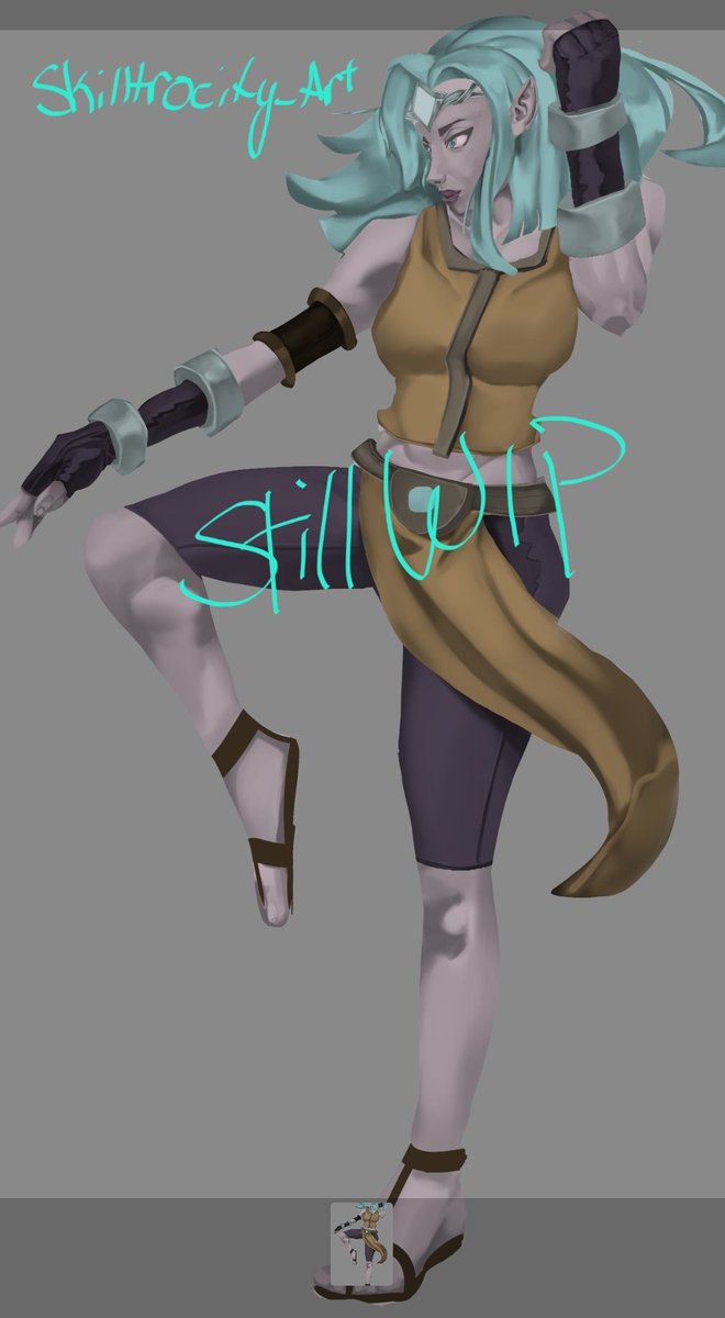 SkilltrocityArt's tweet photo. This is what we got into over on twitch! She's turning out so awesome! She's inspired from dnd. 

Do you have an oc in dnd? 

#dnd #art #tabletopgaming #artist #fantasy #dungeonanddragons #fighterclass #highelf #originalart #originalcharacter #wip https://t.co/vuHiSuxZQP