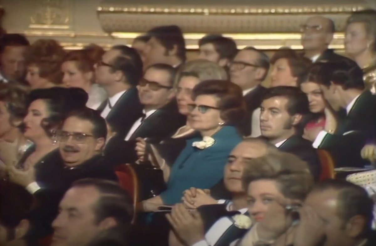 Watching the 1969 Eurovision Song Contest and just spotted myself in the audience *clutches handbag*.