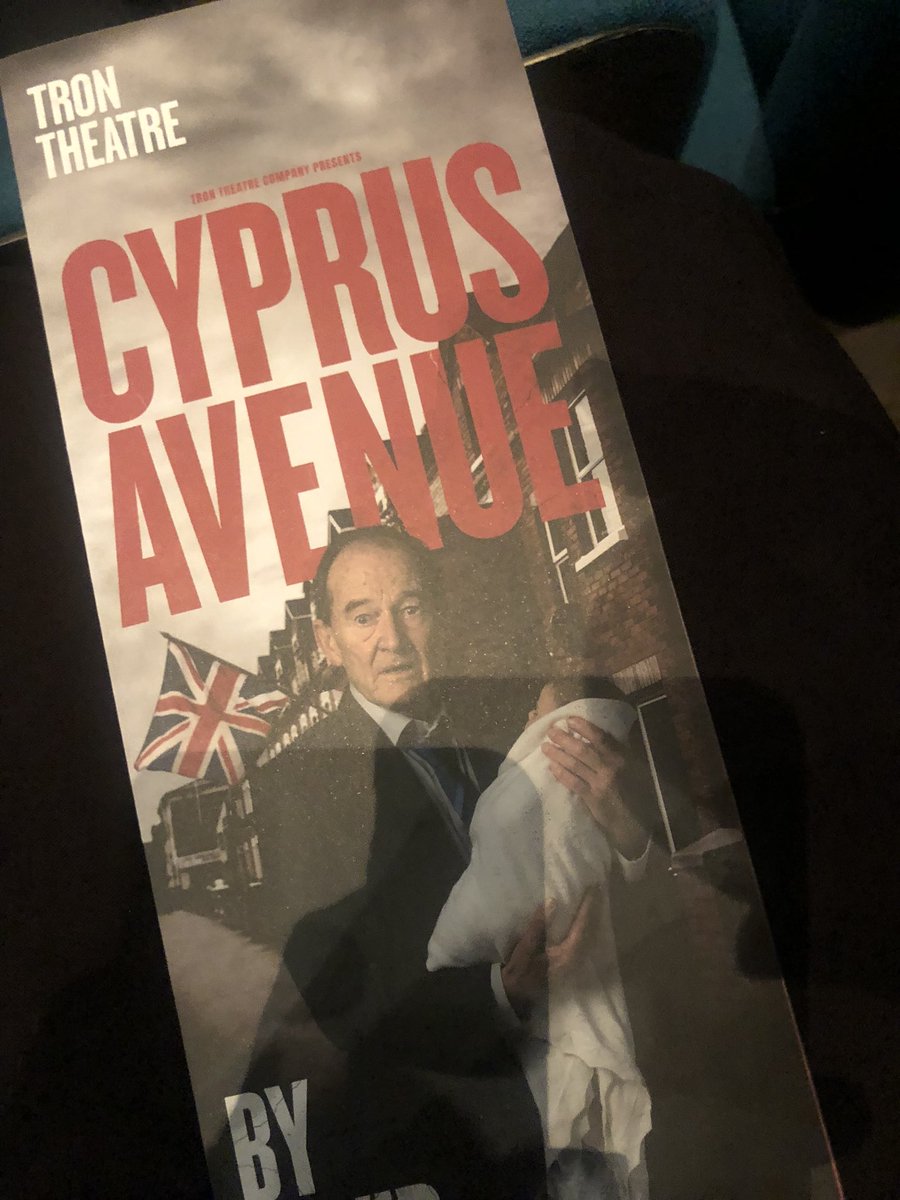 What a play!!????

Wow - David Ireland is a different kinda level genius. Funny. Sad. Horrific. 

Congrats to the entire cast and production team. Brilliant! @TronTheatre #CyprusAvenue