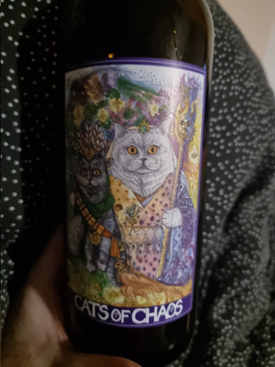 PolymathTim's tweet photo. This cat is very, very good...
It could very well be very at home in a certain chalice shaped glass. Very well done @Torrside!!! Picked up from @StirchleyWines...
#CatsOfChaos https://t.co/xUT6SXCaOS
