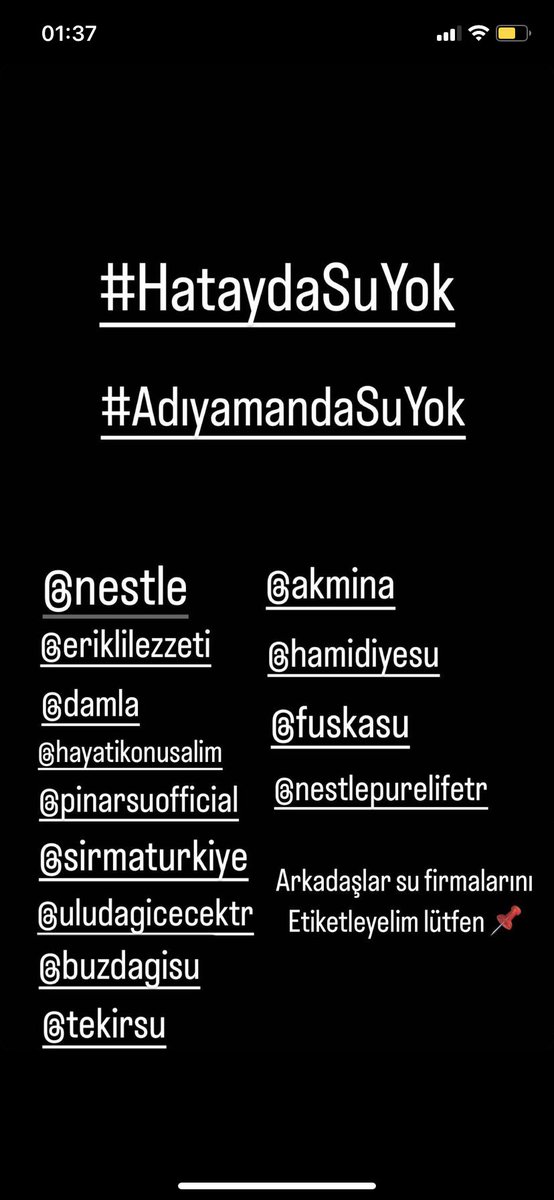 gamzeguldurenn's tweet photo. @NestleyeSor #deprem #erikli @UludagIcecek @sirmaturkiye #kahramamaras #hatayacadırsu https://t.co/65mHHQbeCv