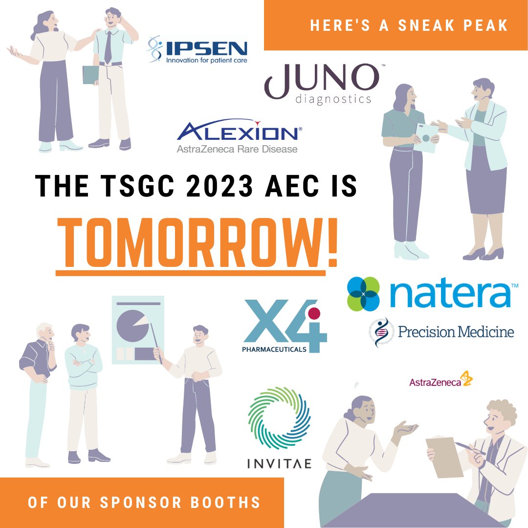 Stop by the sponsor booths at tomorrow's AEC to visit with representatives from these companies and more! 

#TSGC