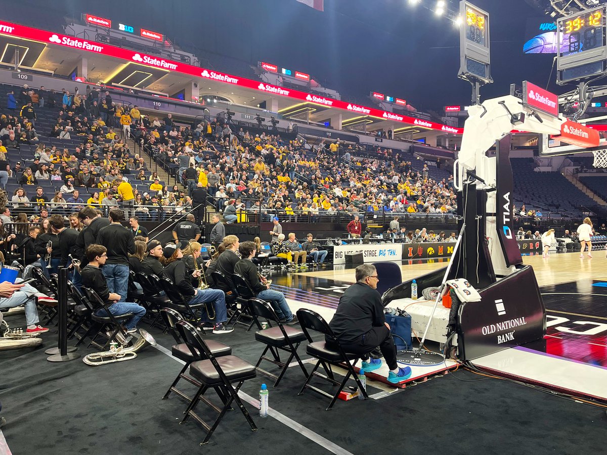 This somehow feels like a home game. Hawkeye fans are ready for the Big Ten Tournament.