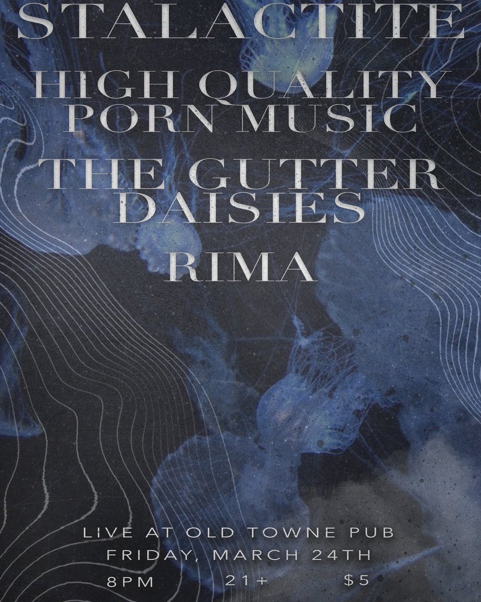 First show in 3 years will be at Old Towne Pub in Pasadena on 3/24. Joining forces with <a href="/rimaxmusic/">Rima</a>, <a href="/Hqpmusic/">High Quality Porn Music</a>, and Stalactite. Come watch us screw up parts and forget lyrics. 🥴

#thegutterdaisies #livemusicrocks #shpoobydooby