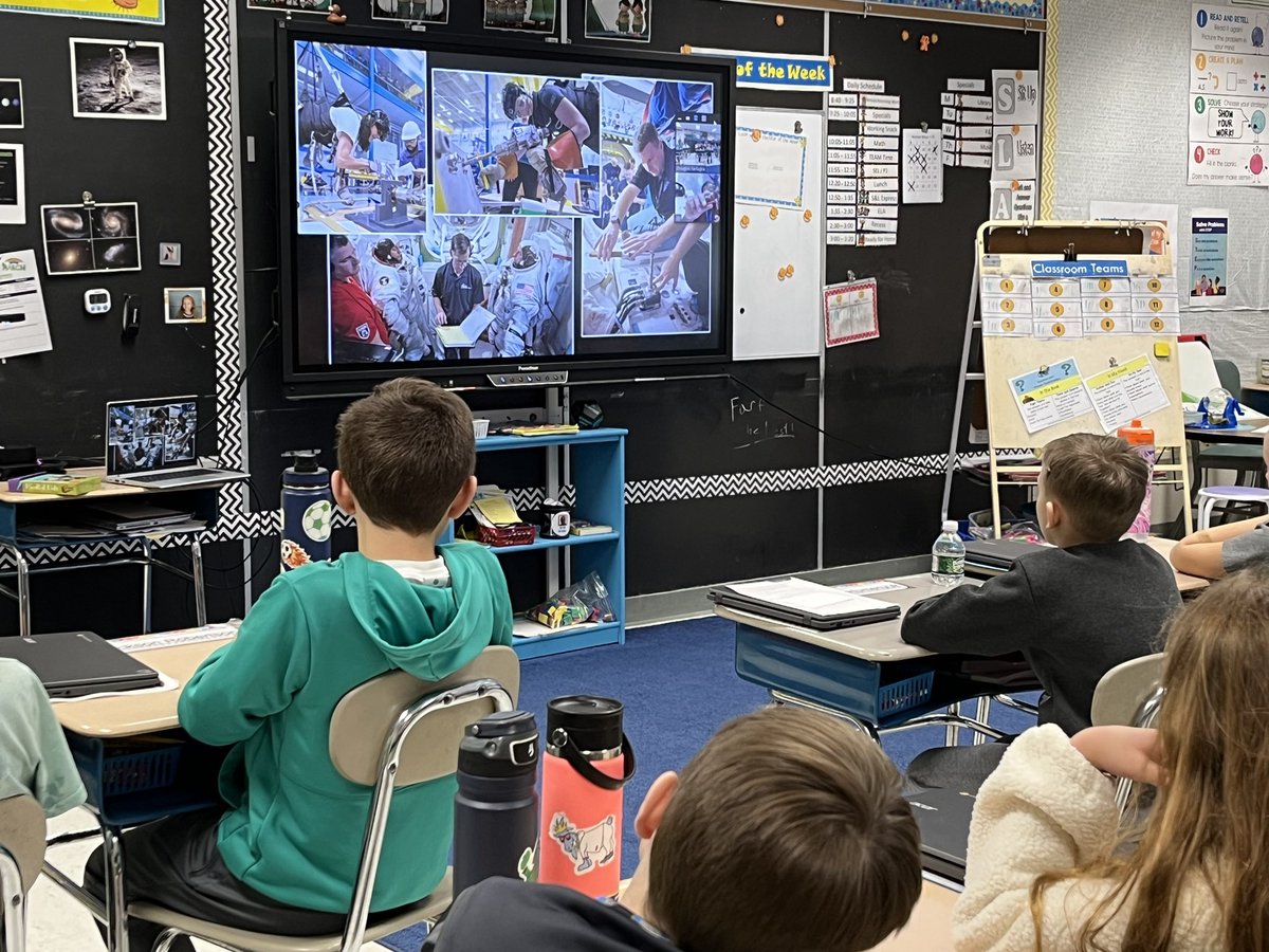 Incredibly grateful to have <a href="/NASA/">NASA</a> give their daily life in space presentation to our class yesterday! 🚀🔭🪐👩‍🚀