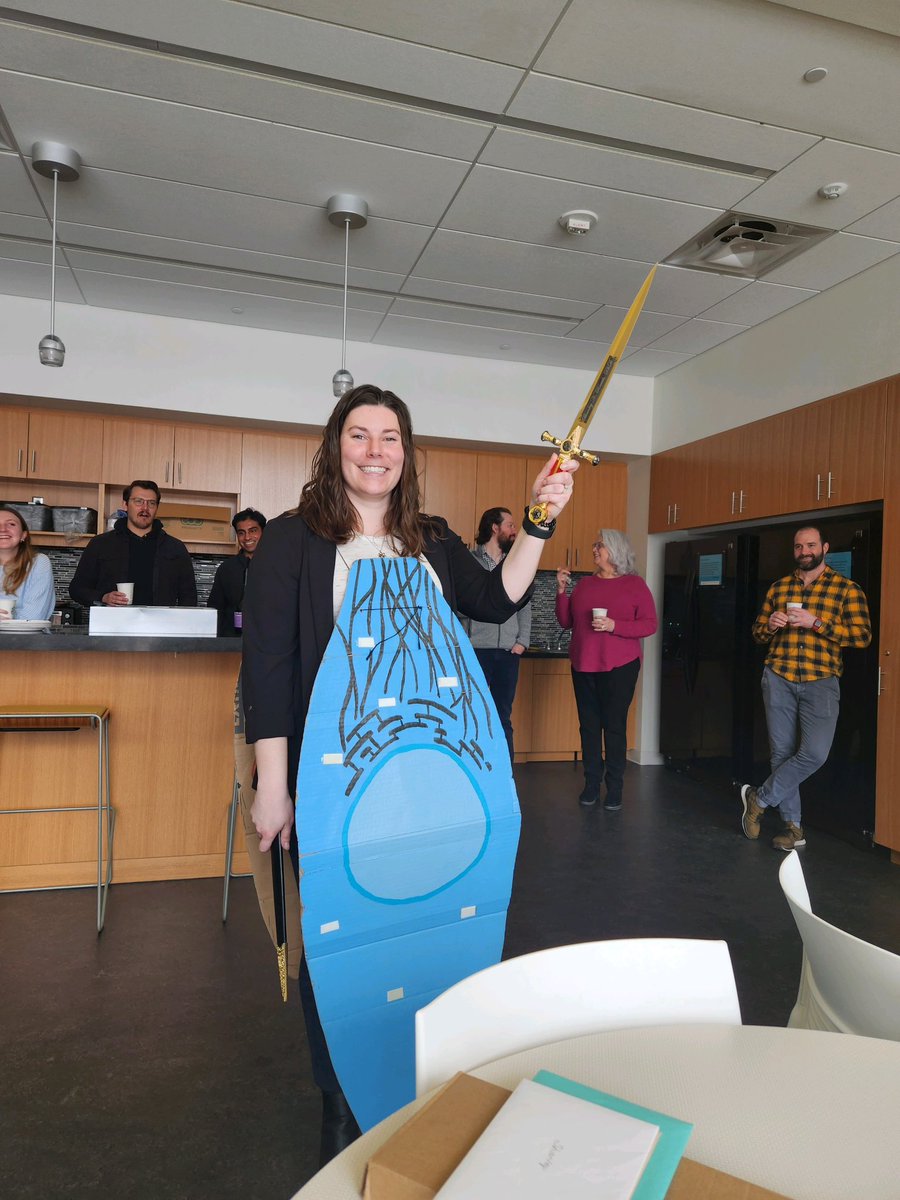 The best thesis defense is a good thesis offense! Successfully defended my PhD thesis yesterday and my in-laws gifted me an engraved sword so you could say it was a pretty great day #PhDone