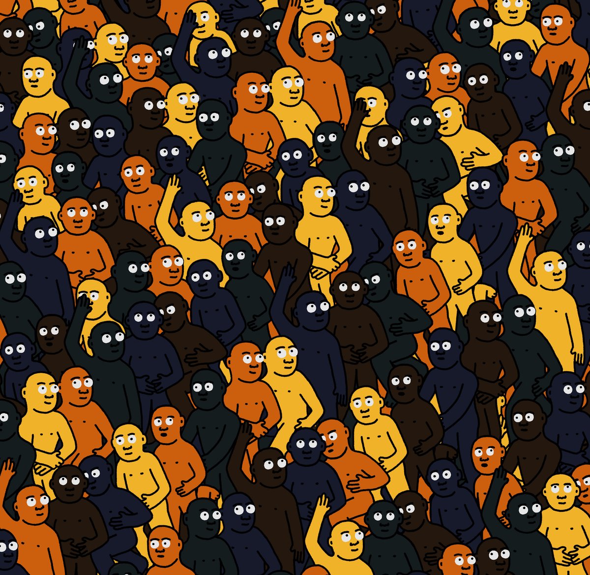 Just witnessed the power of color palette in the "Crowd" by <a href="/dannycoleee/">danny cole</a> - so much diversity and vibrance! Absolutely in love with it 😍 

I really like the one I bought.
#art #colorpalette #diversity #crowd #creatureworld