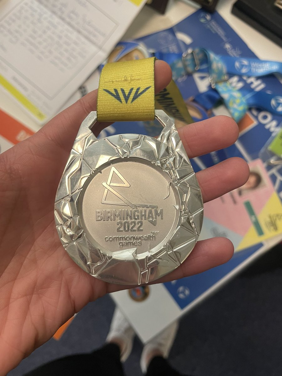 It was great to hear Chloe and Judith’s (aka <a href="/TheTandemTwins/">Tandem_Twins</a>) journey as para triathletes. A privilege to hold an actual commonwealth games silver medal!!