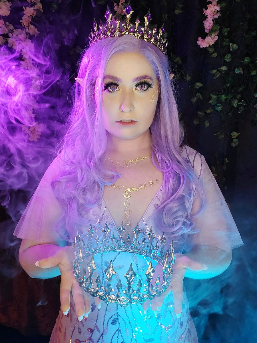 Parker_Bliss's tweet image. Without taking any new ones, post photos of you as: 

1) a romanceable NPC
2) a quest-giver NPC
3) the final boss of a game

If you try hard enough they could ALL be a romanceable NPC 😘
(All crowns by SweetV)