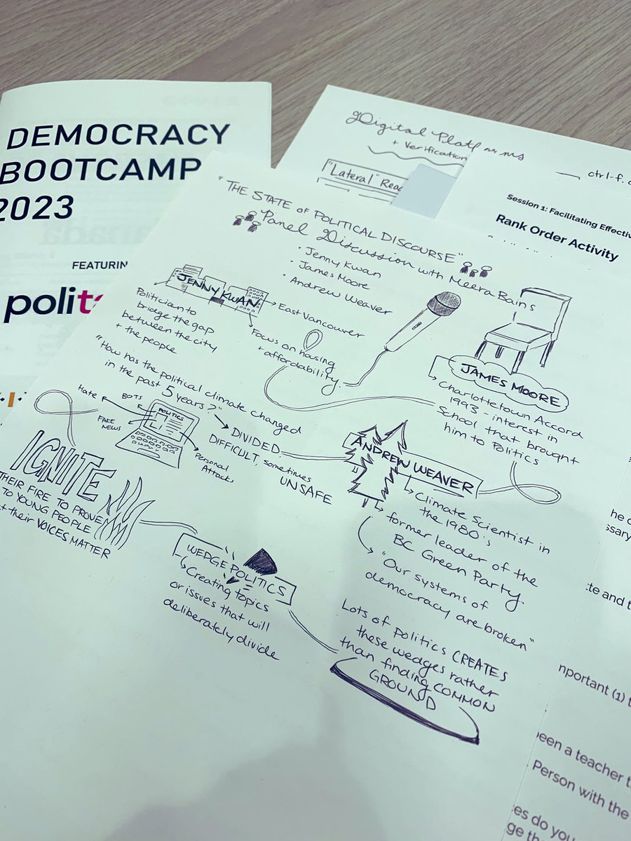 Excellent day collaborating at <a href="/CIVIX_Canada/">CIVIX Canada (EN)</a> democracy bootcamp! Ready to facilitate some constructive dialogue in my classrooms!