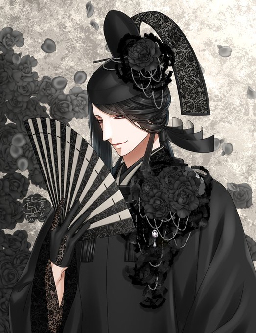 「black headwear lace」 illustration images(Latest)