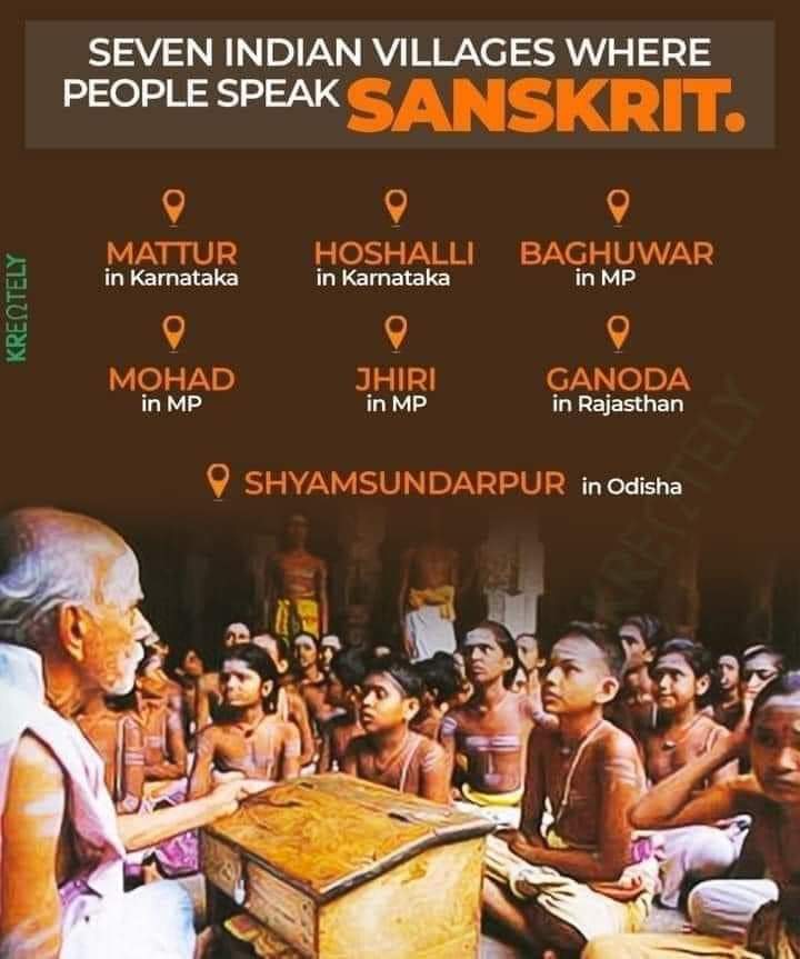 vishnuguptuvach's tweet photo. May every village in India be able to speak Sanskrit again. May all schools teach Sanskrit so that we're never again disconnected from our shruti &amp; smriti shastras.

May my nation rise again to the glory it once used to have.

And Modiji is taking us that way.
#ModiHaiToMumkinHai https://t.co/Q4wy950WpM