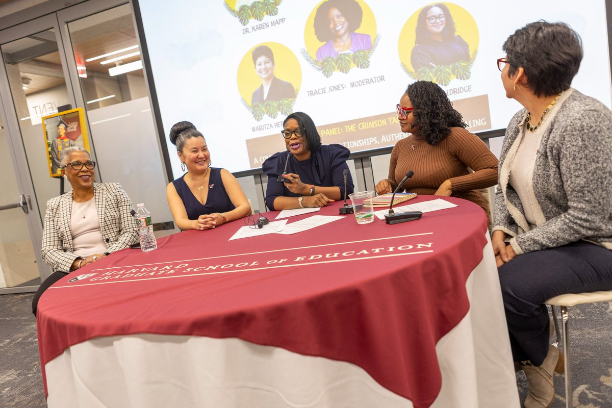 Harvard Graduate School of Education (HGSE) (@hgse) on Twitter photo HGSE community members <a href="/karen_mapp/">Karen Mapp</a>, <a href="/TracieDJones1/">Tracie Jones-Barrett, Ed.D.</a>, Christina Villarreal, Maritza Hernandez, and <a href="/biancajontae/">Bianca J. Baldridge</a> shared the importance of sisterhood & community in academia. HGSE community members <a href="/karen_mapp/">Karen Mapp</a>, <a href="/TracieDJones1/">Tracie Jones-Barrett, Ed.D.</a>, Christina Villarreal, Maritza Hernandez, and <a href="/biancajontae/">Bianca J. Baldridge</a> shared the importance of sisterhood & community in academia.