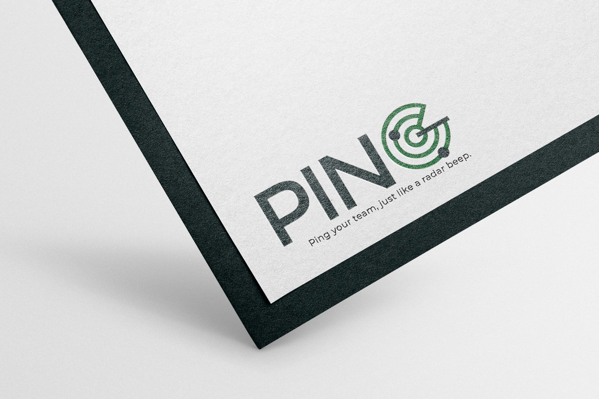 RussDesigned's tweet photo. Day 4 of @DesignQuests logo design challenge.

Ping. A chat platform for businesses and small teams.

Paper Mockup Image by https://t.co/pZHvauLQ2m
Logo by me.

#Adobe #AdobeIllustrator #AdobePhotoshop #Logos #LogoDesign #LogoDesigner #Graphics #GraphicDesign #GraphicDesigner https://t.co/qhZQWi0MyK