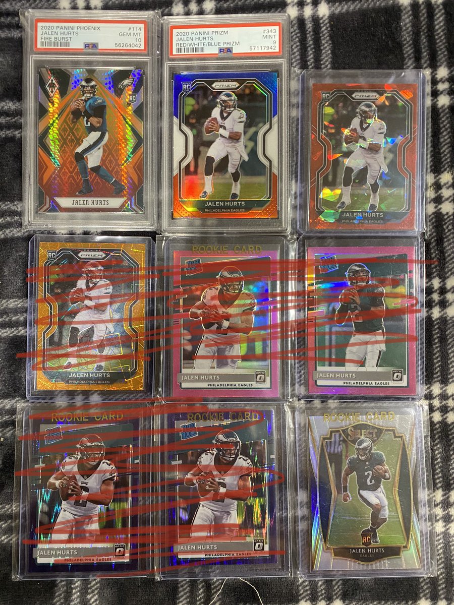 BT_Cardz's tweet photo. Last 4 Hurts I have left all for sale! 🏈
Prices are always negotiable! 
@sports_sell @CardboardEchoes https://t.co/Ppg37xSldj