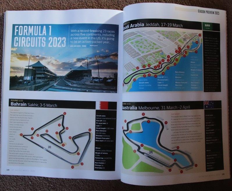 davidf1data's tweet photo. Recommended F1 2023 previews in the magazines: GP Racing March and Autosport 2 March. https://t.co/T0UdtjmMGG