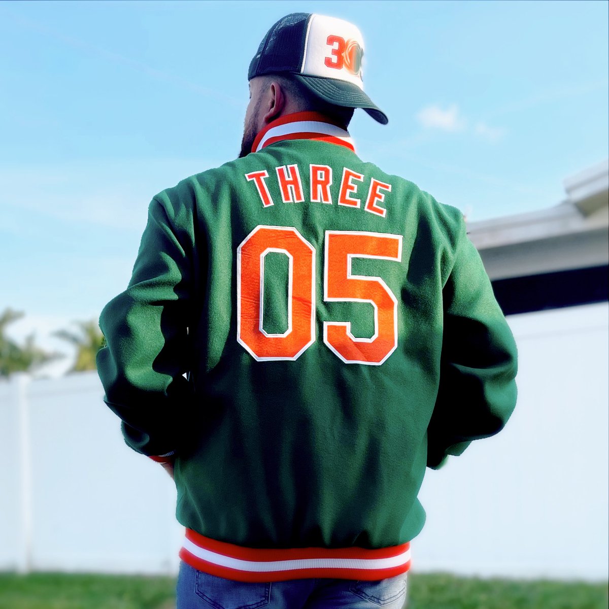 ABoutTheFans_'s tweet photo. Fresh look at our new Cane City Letterman Jacket ๐ฅ These are going to be available for pre-order VERY soon! Stay tuned! ๐ #CaneCity #Three05 #ABoutTheFans #RepWithUs https://t.co/Chke3a8Ryb