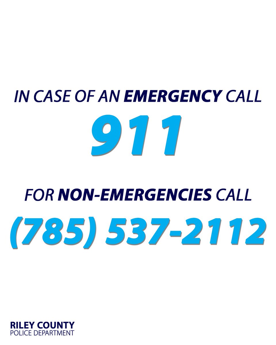 RileyCountyPD's tweet photo. Did you know you won't be prosecuted for drinking underage if you call us for medical help and are cooperative. 

Our priority is getting help to the person, not getting you in trouble.

If you're drinking underage and experience/witness a medical emergency, please call us. https://t.co/CdqBtrRXGE