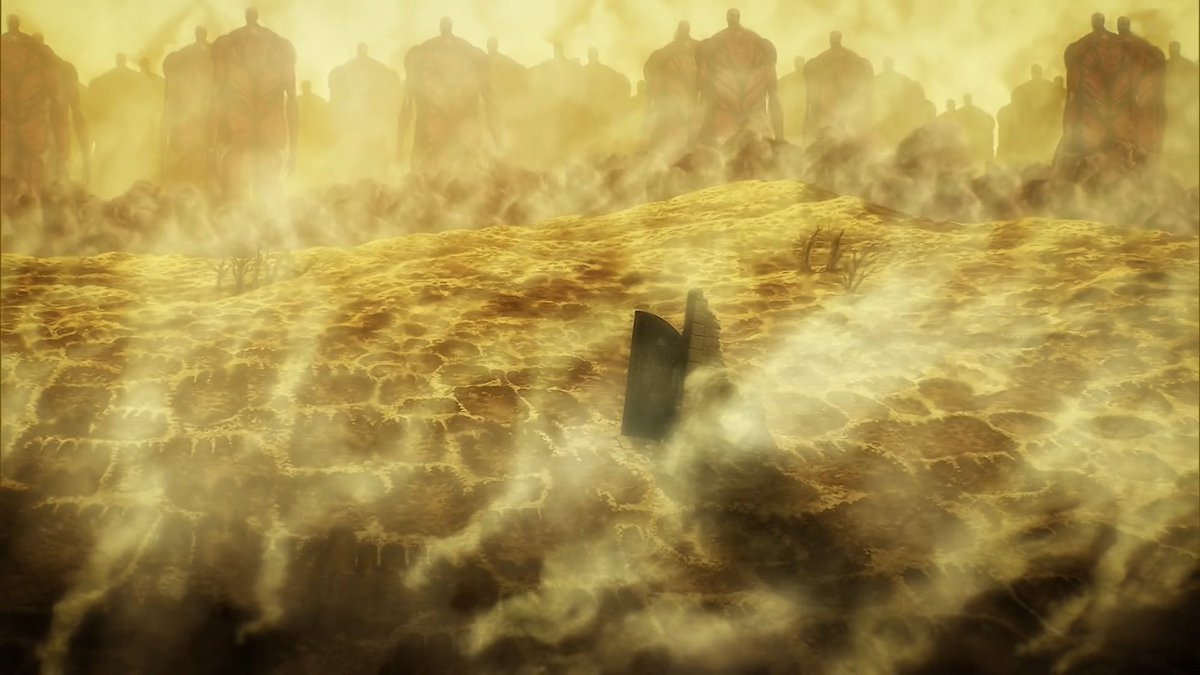 AntonioBVides's tweet photo. This transition was shocking AF. MAPPA captured the horror of the Rumbling beyond perfection. https://t.co/d0lXKTo9zi