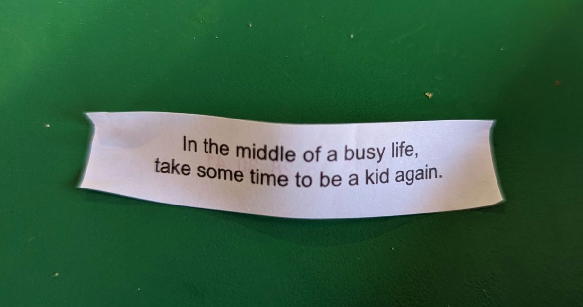 Got this in my fortune cookie at lunch today. Pretty sure I spent the last week doing just this.

#StarTrekTheCruise