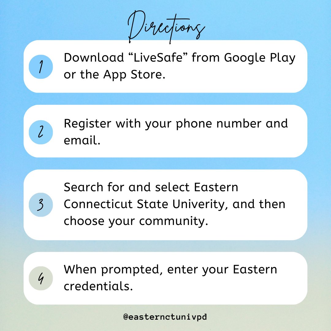 Eastern CT State University Police Department tweet media