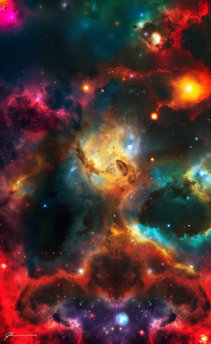 This is Nebula N°10 
40+ layers of Ai with many hours of hand polishing in Photoshop. 
#AIart #AIArtwork #nftart #ai