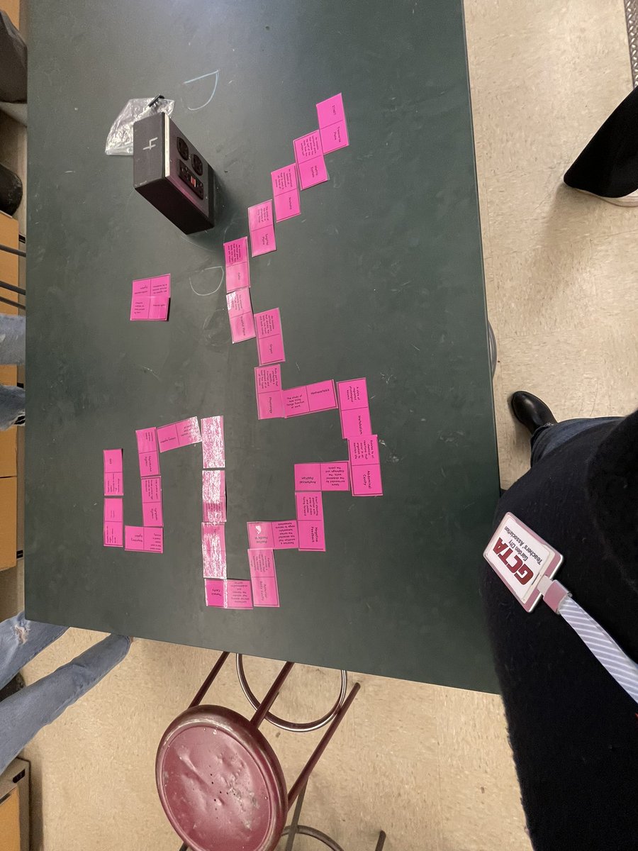 PatriciaMannion's tweet photo. Today in A&amp;P students used “dominoes” to practice and reinforce their vocabulary. #gcgrows #gcscience #gardencityhs https://t.co/ggHnZBH970