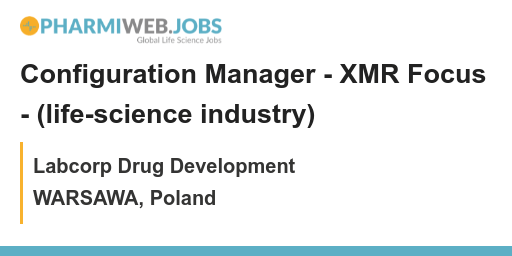PharmaNews_Jobs's tweet image. Configuration Manager -  XMR Focus - (life-science industry) - Labcorp Drug Development - WARSAWA, Poland
bit.ly/41HeybY

#ConfigurationManager wanted to join #LabcorpDrugDevelopment in #Warsaw, #Poland! #LifeScienceIndustry #XMRfocus #JobAdvert #JobOpportunity