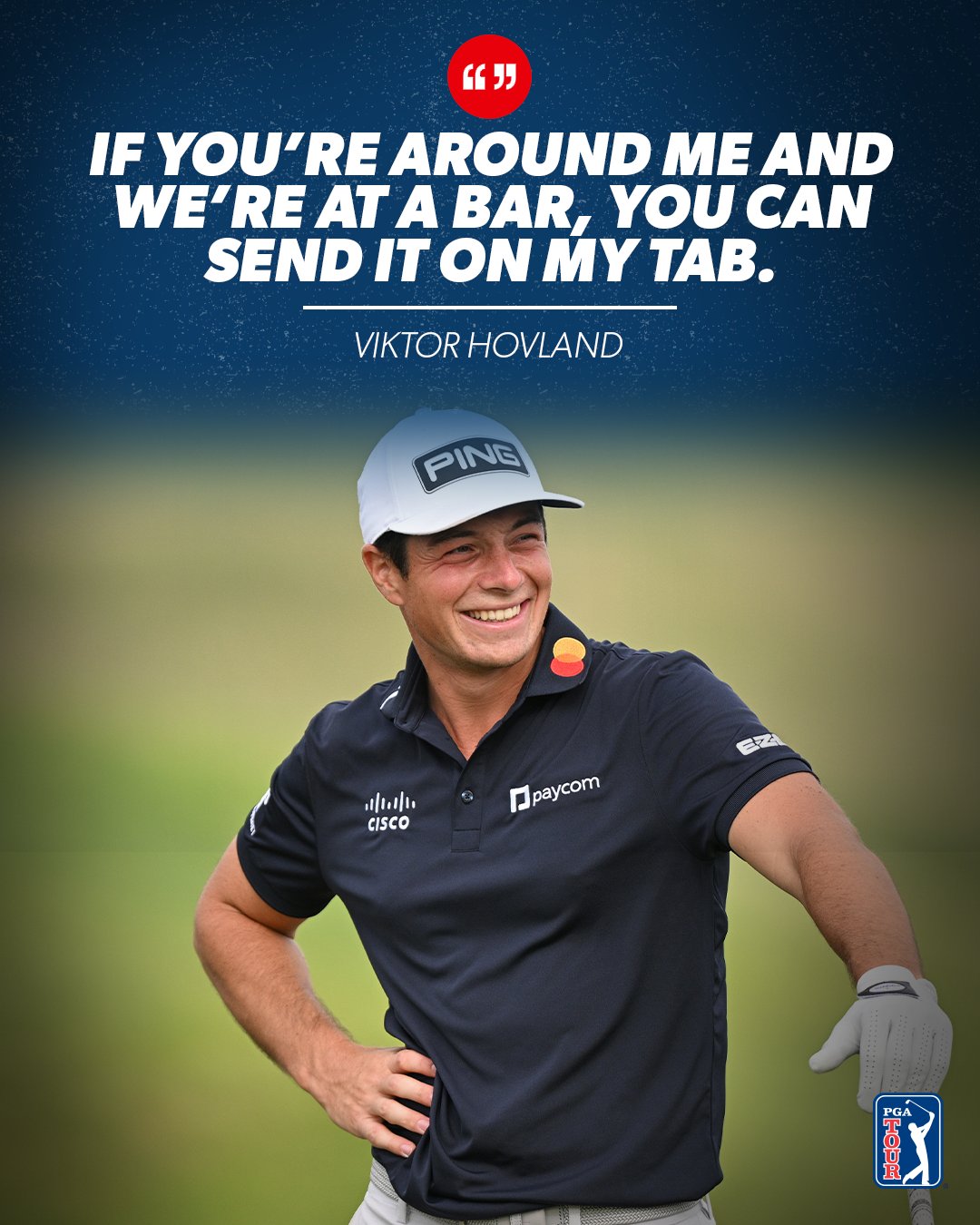 GOLFN'JOKES - Viktor has no chill 😂😂 Via: pgatuor (Twitter)