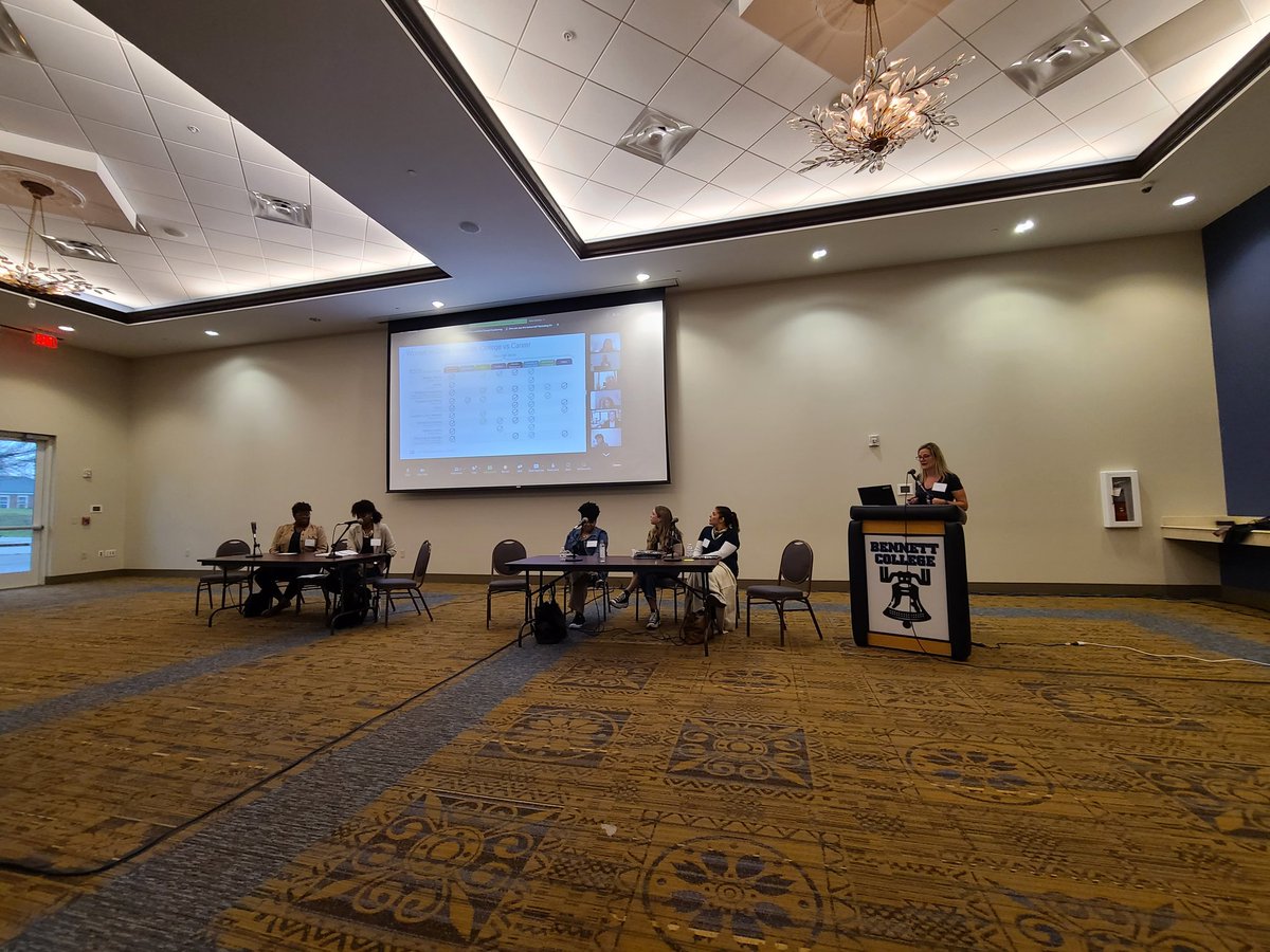 ShainaTamburr's tweet photo. What a joy to engage with the young women of Bennett College! So proud to support Cisco’s commitment to helping HBCUs flourish, educating & inspiring women of diversity while encouraging them to consider careers in tech. #wearecisco #inclusivefutureforall #HBCU #BennettCollege https://t.co/QqfT1Qe7iN