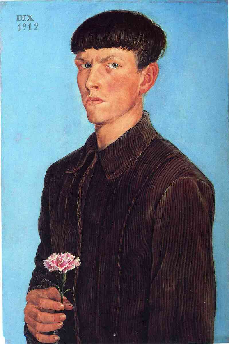Self-Portrait, 1912 #dix #verism wikiart.org/en/otto-dix/se…
