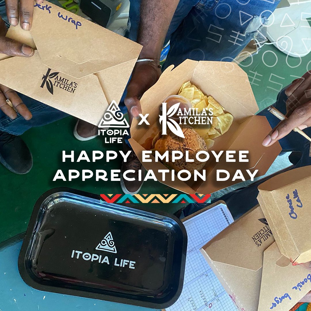 itopialife's tweet photo. We salute the efforts of our staff who make it possible to offer the best Ganja strains. Thank you to Kamila's Kitchen and Hotbox for the food.

#itopialife #ganja #food #appreciation #staff https://t.co/bftMYwLKT5