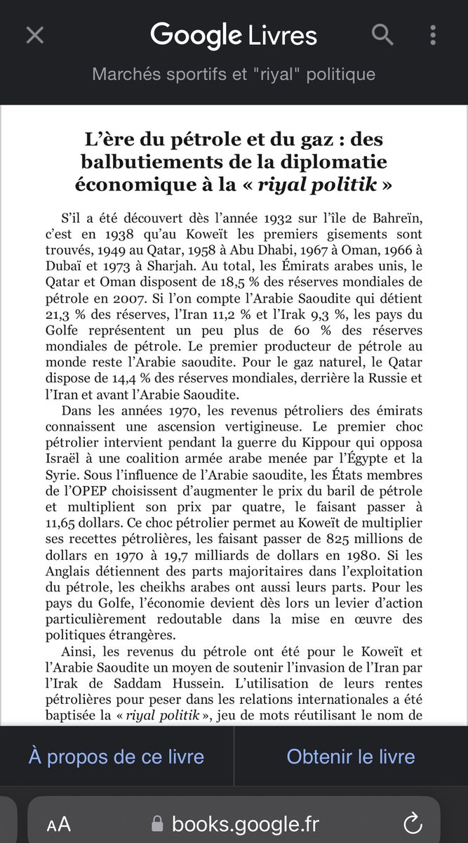 ceciliaEmmaD's tweet photo. Quelques extraits de mon deuxième essai sur la géopolitique du sport au sein des monarchies du golfe arabe . 😊 https://t.co/S79eCDY9Kn