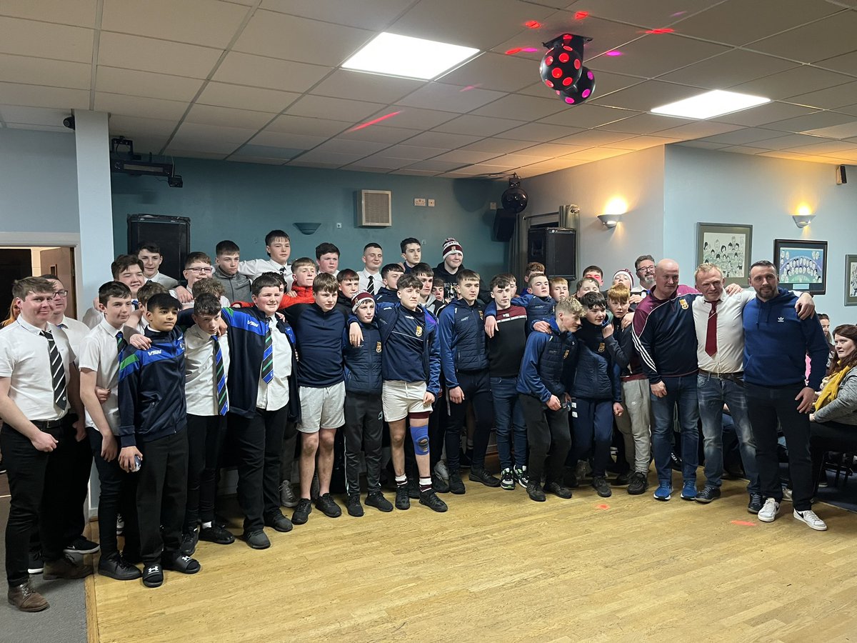 Davidjvickers's tweet photo. @g_frew What a brilliant night hosting our guests from @TullowRFC and of course game went ahead because we had a ref . @g_frew we thank you once again. @HamiltonBulls https://t.co/4RavAJ4oKM