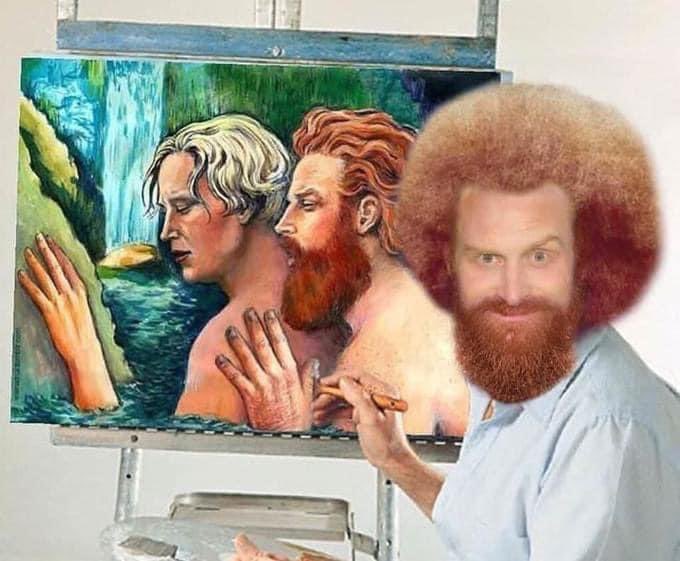 Let’s be honest though. Tormund would be little spoon 😂😂 #prettytrees #BobmundRoss
