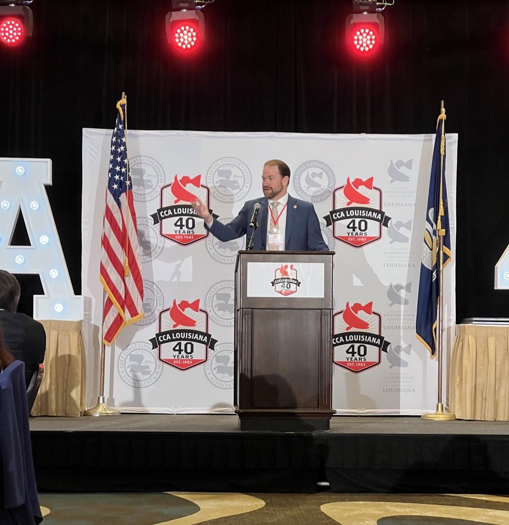 mcknight4la's tweet photo. I am honored to serve as the @CCALouisiana State Convention Chair, and I am excited about our opportunity this weekend to celebrate our past, honor our legends, and prepare for the challenges ahead. Huge thanks to our keynote speaker @garretgraves for his support. https://t.co/n9Xb2dzKGc