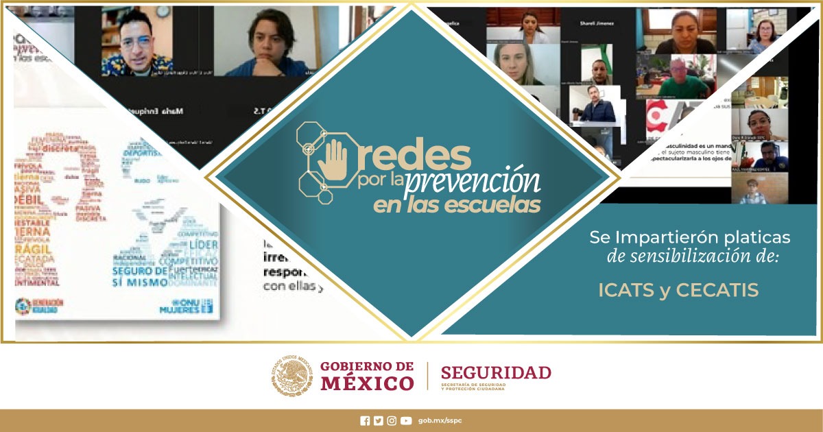 SSPCMexico's tweet photo. En 10 entidades federativas impartimos pláticas a docentes de #ICATS y #CECATIS sobre sensibilización en materia de:
🔹Violencia de género
🔹Salud mental
🔹Prevención del uso de sustancias psicoactivas
🔹Violencia digital
#RedesPorLaPrevención 👧🏻🧒🏻🇲🇽
#JuntosConstruimosLaPaz 🕊️ https://t.co/FrXukz2Q2w