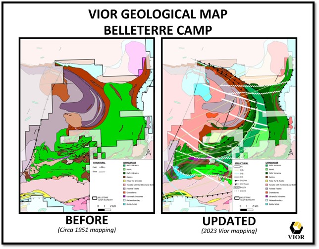 SEMVior's tweet photo. NEWS - #Vior Releases New Geological Model at its Belleterre Gold Project.
Read the news release: https://t.co/V2SxchS2ia
$VIO.V #VIORF #Belleterre #QuebecExploration https://t.co/YGi5xCiK1b