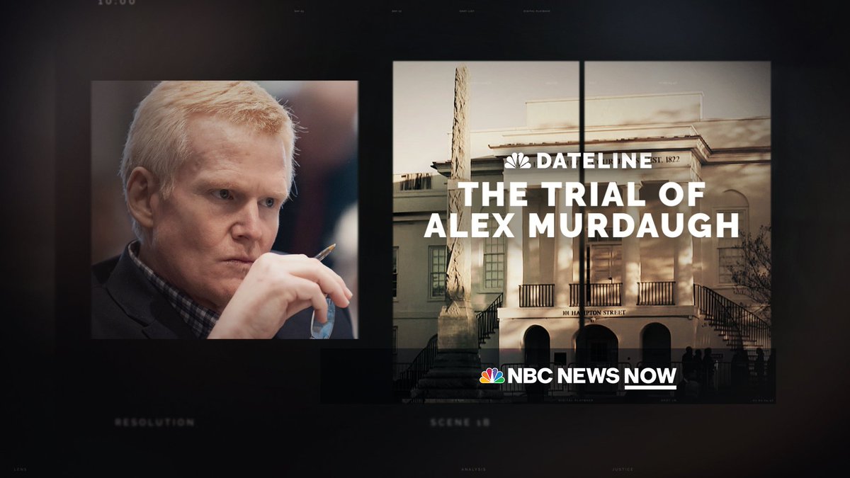 'The Trial of Alex Murdaugh' starts right now. Watch the @DatelineNBC special at nbcnews.com/NOW or wherever you stream live.