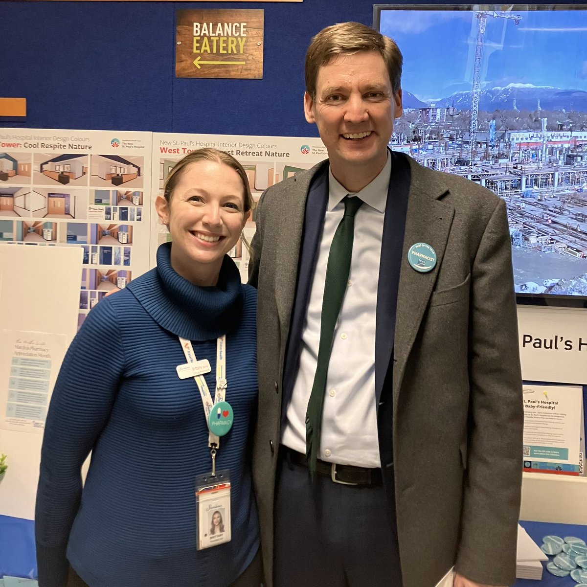 Dave_Eby's tweet image. March is Pharmacist Appreciation Month! Pharmacists like Brittany work hard to keep us healthy, from providing us with our prescription medicine to making sure we stay safe from severe illness with vaccines. I’m sure everyone will join me in thanking BC’s pharmacists! #PAM2023