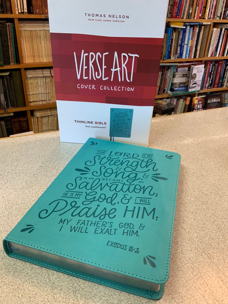 My #etsy shop: Personalized NKJV LARGE Print Thinline Verse Art Bible Teal Leathersoft* Lord Is My Strength - Custom Engrave Name Imprint - Christian Book etsy.me/3IHcwja #bluebible #Custombible #giftforher #baptismgift #birthdaygift #Eastergift #Christiangift