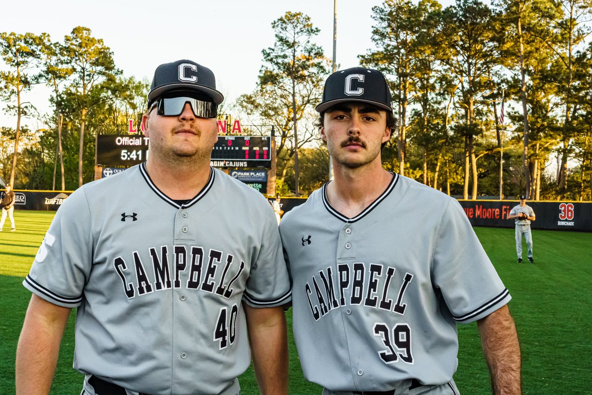 Mustache power! 

#NCAABaseball x 📸 <a href="/GoCamelsBSB/">Campbell Baseball</a>